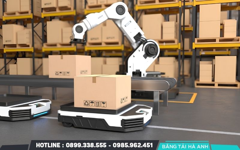 AGV phù hợp với hoạt động cần vận chuyển giữa nhiều điểm và có khả năng thay đổi theo sản xuất hoặc kho hàng