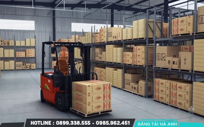 Xe nâng phù hợp với nhiều loại hàng nặng