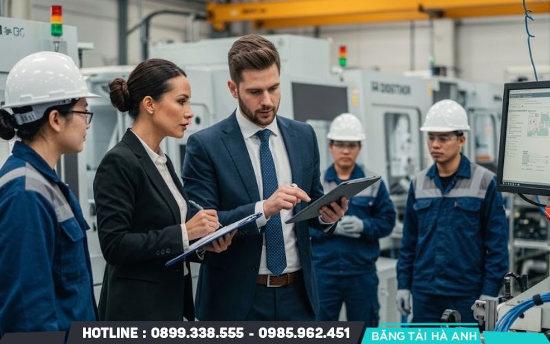 Kỹ sư tiến hành đo đạc chính xác toàn bộ thông số vận hành thực tế tại phân xưởng