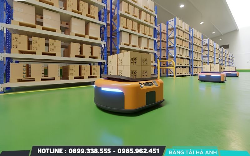 AGV phát huy giá trị rõ hơn trong các nhiệm vụ vận chuyển lặp lại