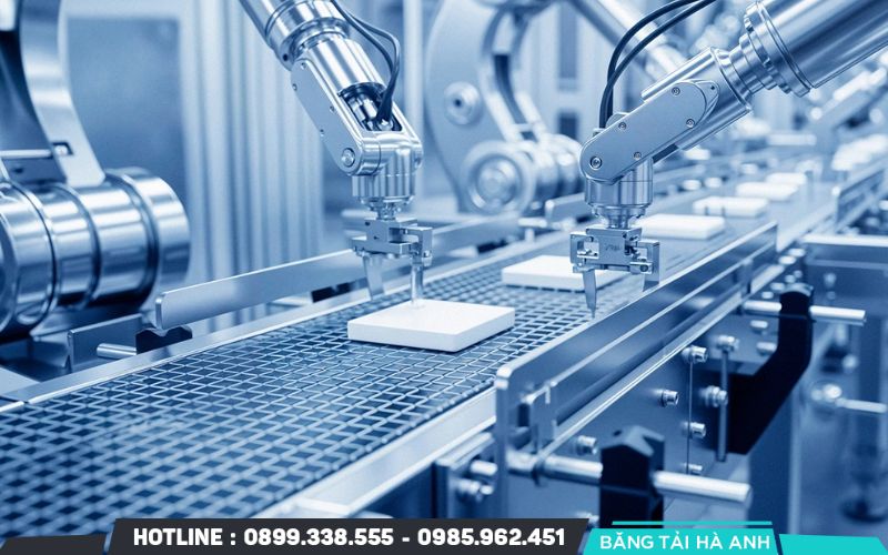 Đưa rô-bốt và hệ thống cấp phôi tự động vào vị trí công việc lặp đi lặp lại giúp tăng tốc độ xử lý