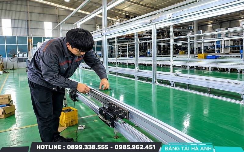 Kiểm tra độ căng và bảo dưỡng băng tải định kỳ