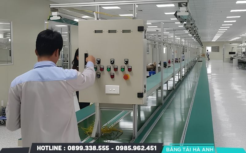 Đồng bộ tốc độ bằng PLC và biến tần