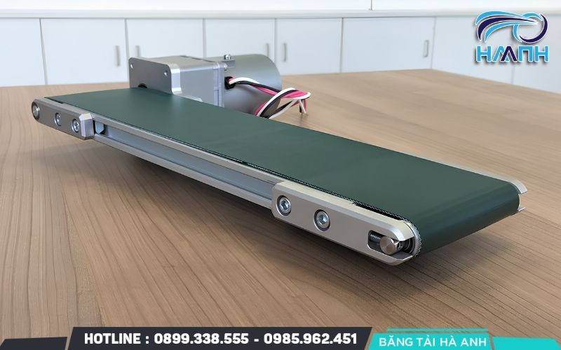 Thiết kế băng tải mini hoặc băng tải module cho không gian hẹp